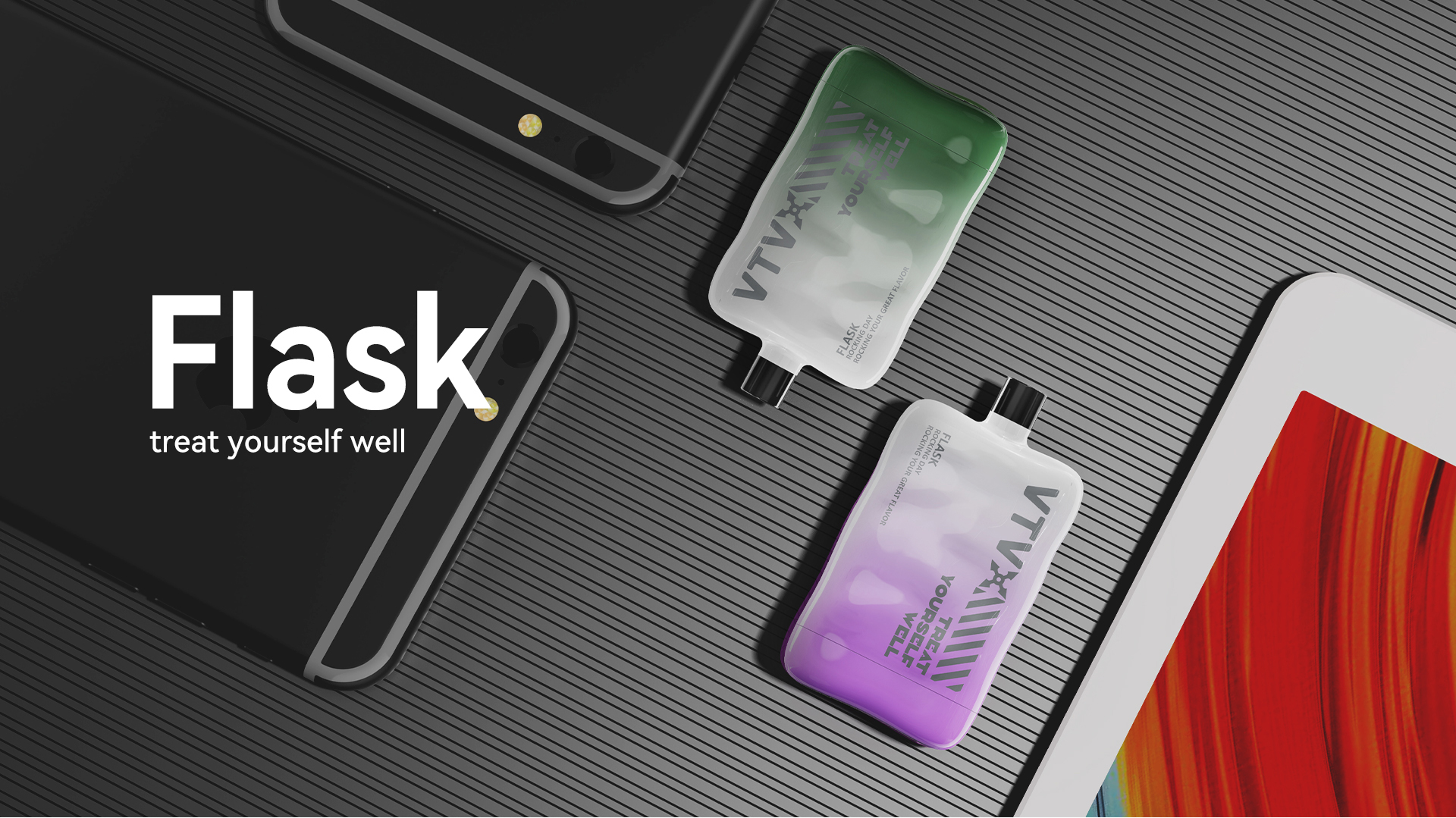 FLASK 12000 Puffs Flavors Disposable Vape Airflow VTV