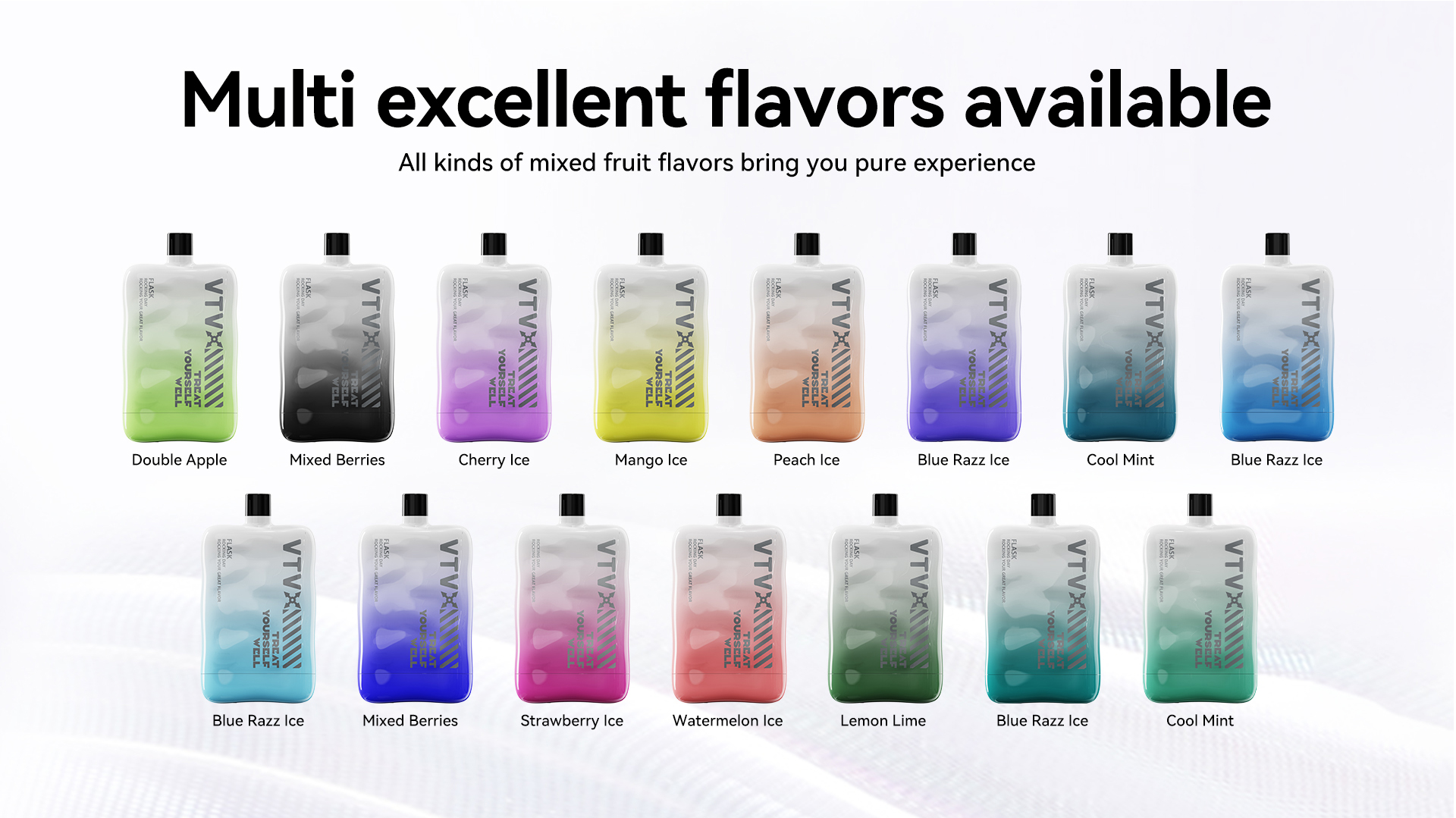 FLASK 12000 Puffs Flavors Disposable Vape Airflow VTV