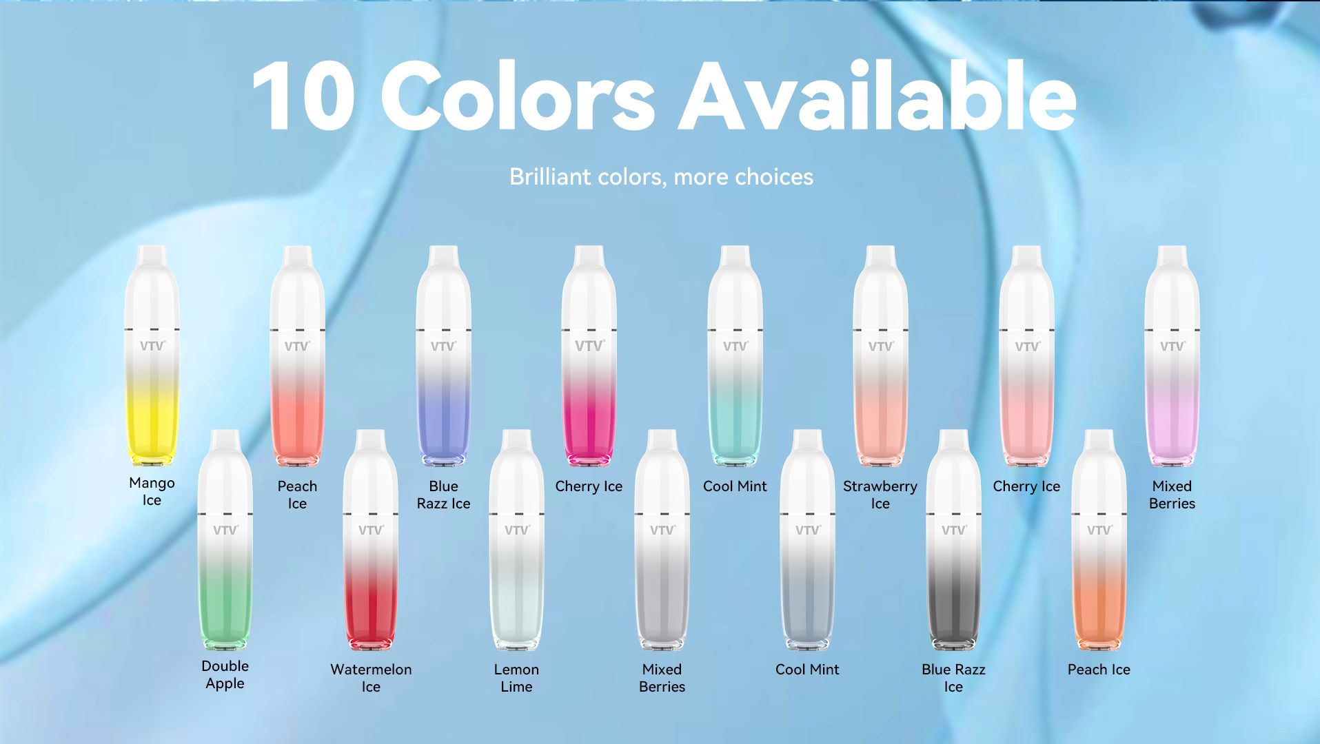 5000 Puffs Dolphin Colors Disposable Vape Dual Mesh Coil Mint Flavor