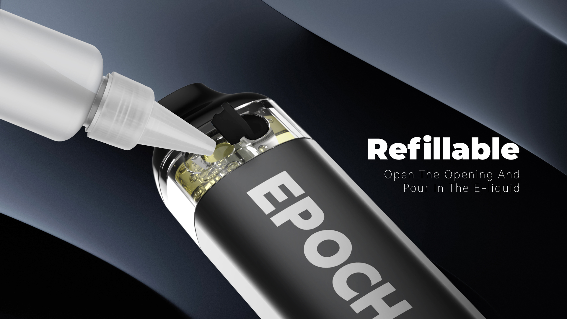 VTV Epoch Refillable Pod System Vape Dual Mesh Coil E Cigarette With 3PCS Pod