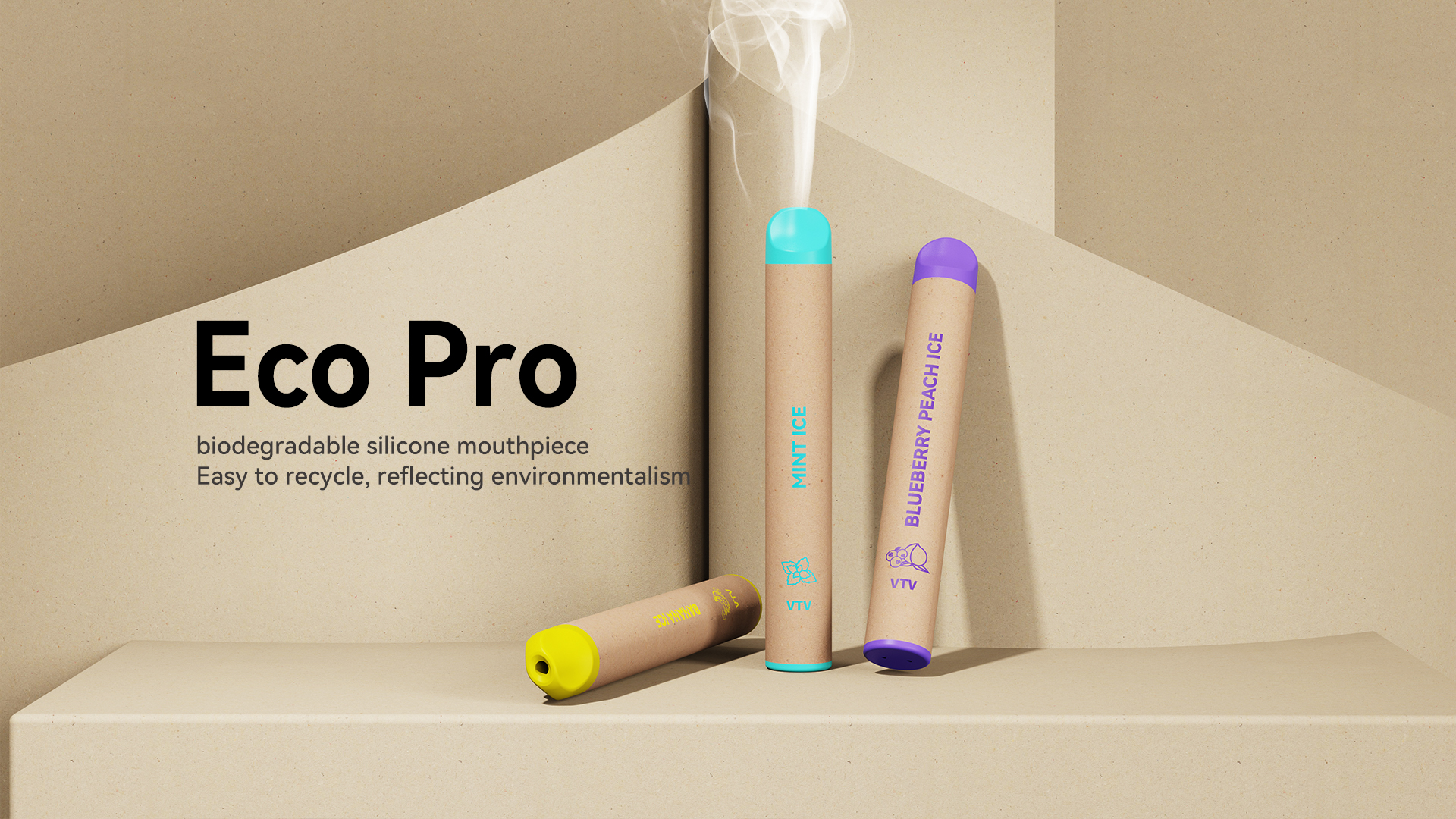 Eco Pro Disposable Vape Lightweight Paper E-Cigarette 600 Puffs VTV