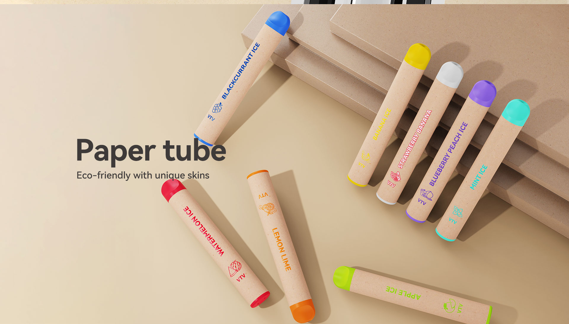 Eco Pro Disposable Vape Lightweight Paper E-Cigarette 600 Puffs VTV