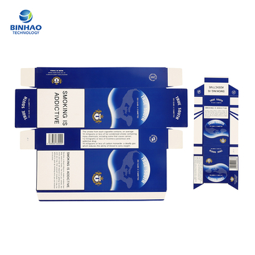 Offset Printing Cigarette Cardboard Paper Packaging Boxes Case