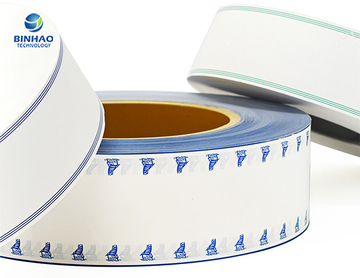 White Plain Cork Natural Permeability Cigarette Tipping Paper with Bead Light Oil