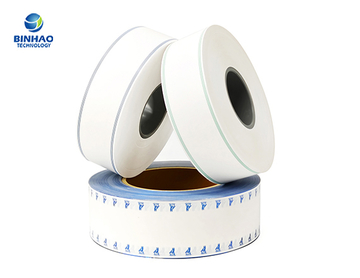 White Plain Cork Natural Permeability Cigarette Tipping Paper with Bead Light Oil
