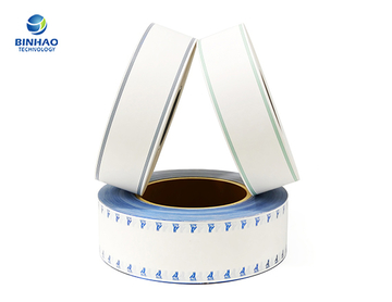 White Plain Cork Natural Permeability Cigarette Tipping Paper with Bead Light Oil