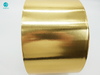 55Gsm Glossy Golden Aluminium Foil Paper For Cigarette Packaging Wrapping