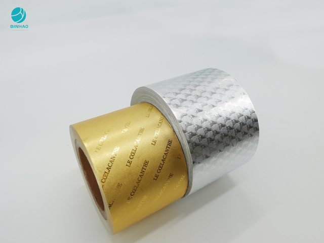 Food Grade Composite Golden Silvery Aluminum Foil Cigarette Packaging Paper