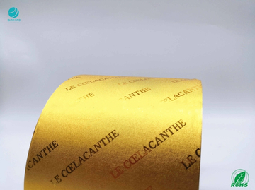 55 Grammage Embossing Aluminum Cigarette Foil Paper For Boxes Low Side Bending