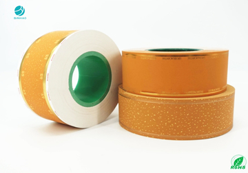 Cigarette Yellow Cork Tipping Paper Hot Stamping 3cm Foil