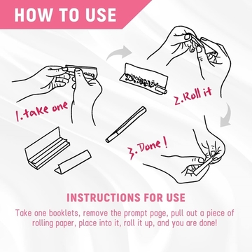 1 1/4 Size Unbleached Bamboo Cigarette Rolling Paper 50 Packs