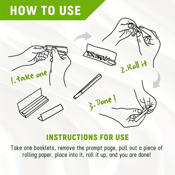 1 1/4 Size Unbleached Wood Pulp Blue Rolling Paper 50 Booklets