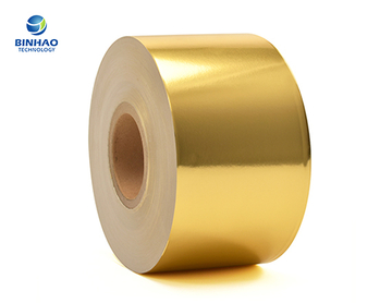 55Gsm Glossy Golden Aluminium Foil Paper For Cigarette Packaging Wrapping