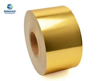 55Gsm Glossy Golden Aluminium Foil Paper For Cigarette Packaging Wrapping