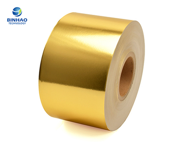 55Gsm Glossy Golden Aluminium Foil Paper For Cigarette Packaging Wrapping