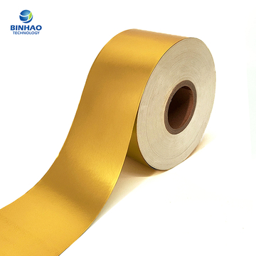 Matte Gold Colour 55gsm Alloy 8011 Aluminium Foil Packaging Paper