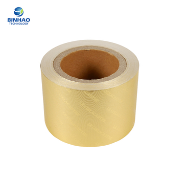 55 Grammage Embossing Aluminum Cigarette Foil Paper For Boxes Low Side Bending