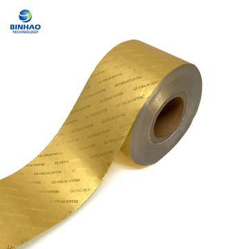 55 Grammage Embossing Aluminum Cigarette Foil Paper For Boxes Low Side Bending