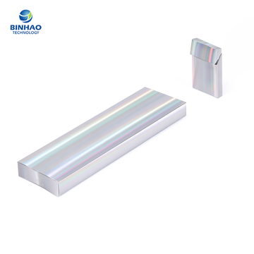 Holographic Surface Rectangle Cardboard Cases With Custom Design Embossed Logo
