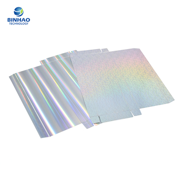 Holographic Surface Rectangle Cardboard Cases With Custom Design Embossed Logo
