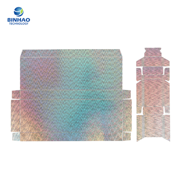 Holographic Silvery Surface Paper Cardboard For Cigarette Tobacco Case Package