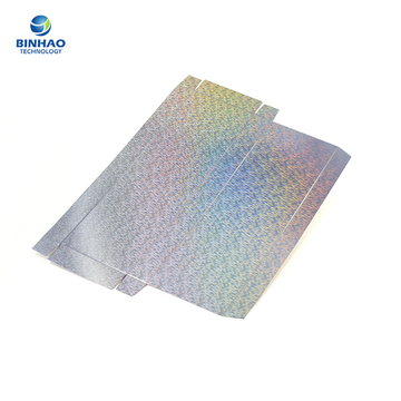Holographic Silvery Surface Paper Cardboard For Cigarette Tobacco Case Package