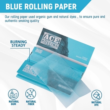 Cigarette Rolling Paper with Edible Glue for Safe Consumption
