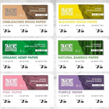 Cigarette Rolling Paper with No Additives for Pure Smoke