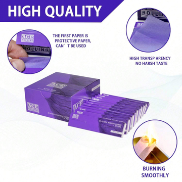 Cigarette Rolling Paper with Multi-Purpose Use for Versatility