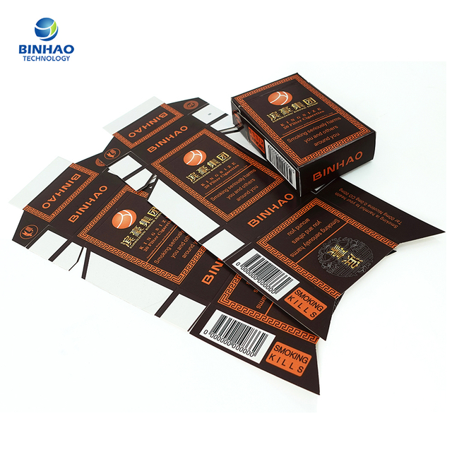 Durable and Long-Lasting Cardboard Packing Box for Cigarette Packaging with Reinforced Edges