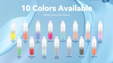 5000 Puffs Dolphin Colors Disposable Vape Dual Mesh Coil Mint Flavor