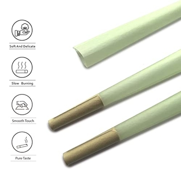 108MM Pre Rolled Cones Unbleached Wood Rolling Paper - 50 Cones
