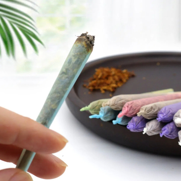 Blue Pre Rolled Cones Wood Pulp Colored Rolling Paper for Smoking