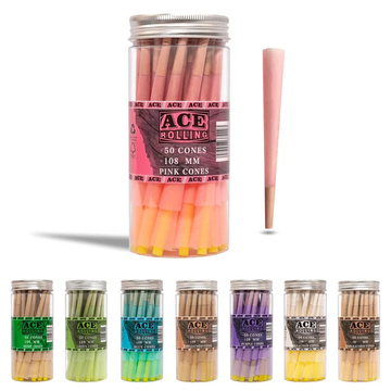 Natural Wood Pulp Colored Rolling Paper Pre Rolled Cones for Smoking