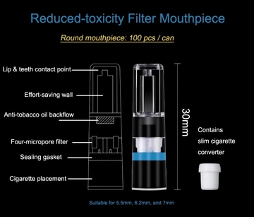 OEM Custom Cigarette Disposable Filter Tips With Anti-Tar Branding Available