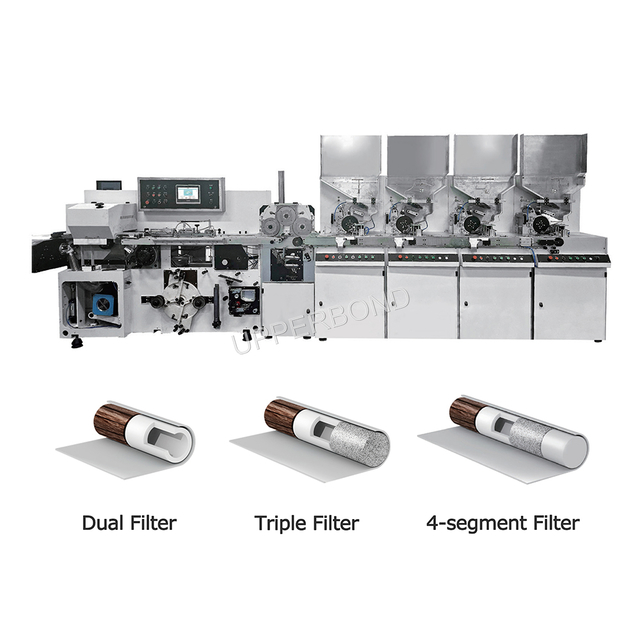 4 Segment Filter Combiner Machine for Multi-Structure HNB Filter Rod Production