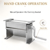 Manual Tobacco Leaf Shredder Stainless Steel Hand Crank Cutter for Dried Herbs and Soft Plant Materials