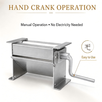 Manual Tobacco Leaf Shredder Stainless Steel Hand Crank Cutter for Dried Herbs and Soft Plant Materials