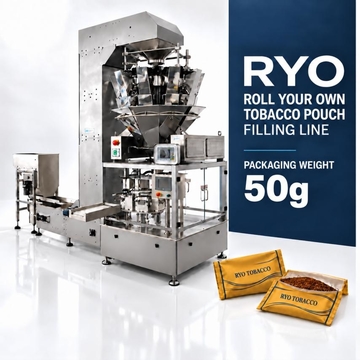 Roll Your Own RYO Tobacco Pouch Filling Machine Process Line